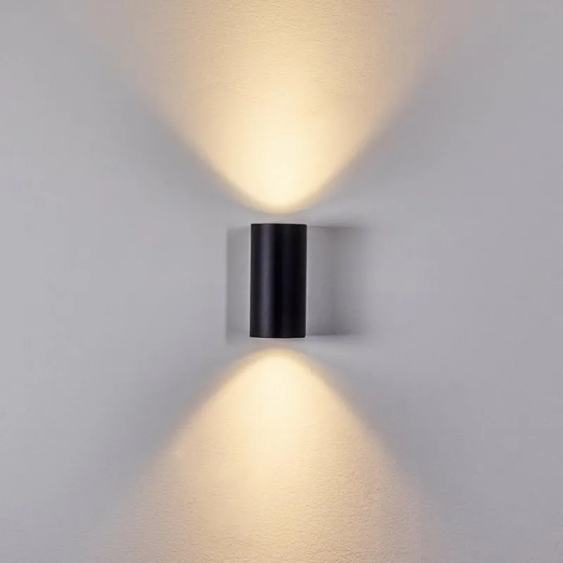 hofstein Applique murale d'extérieur Boda Noir, 2 lumières