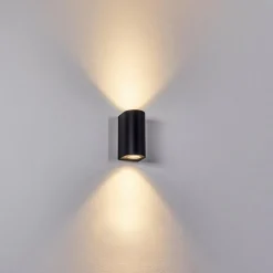 hofstein Applique murale d'extérieur Boda Noir, 2 lumières