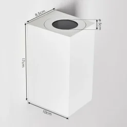 hofstein Applique murale d'extérieur Boda Blanc, 2 lumières