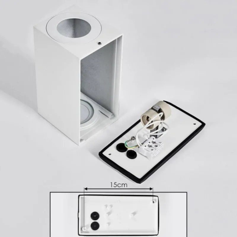 hofstein Applique murale d'extérieur Boda Blanc, 2 lumières