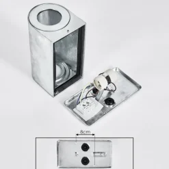 hofstein Applique murale d'extérieur Boda Argenté, 2 lumières