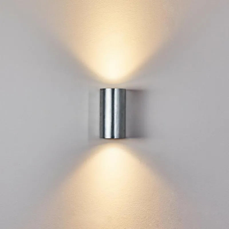 hofstein Applique murale d'extérieur Boda Argenté, 2 lumières