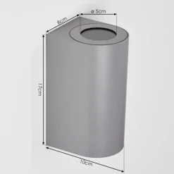 hofstein Applique murale d'extérieur Boda Gris, 2 lumières