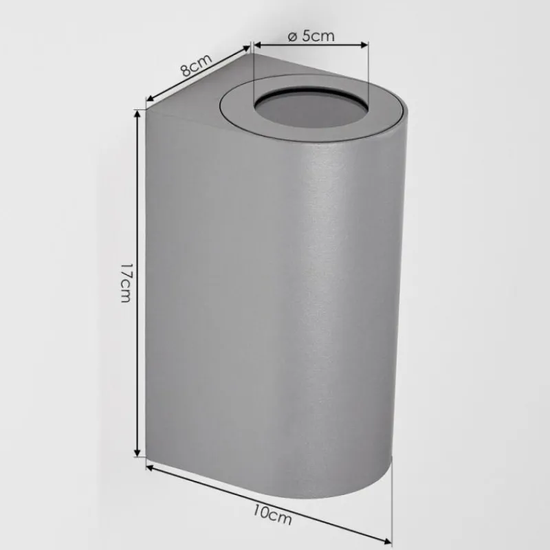 hofstein Applique murale d'extérieur Boda Gris, 2 lumières