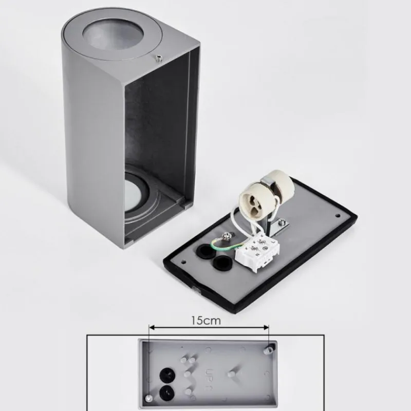 hofstein Applique murale d'extérieur Boda Gris, 2 lumières