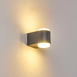 hofstein Applique murale d'extérieur Mapiu LED Anthracite, 2 lumières