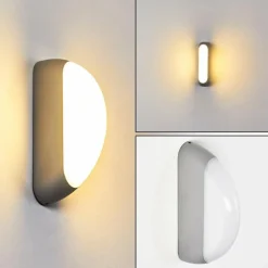 hofstein Applique murale d'extérieur Arvier LED Gris, 1 lumière