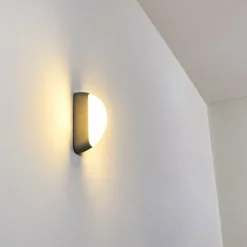hofstein Applique murale d'extérieur Arvier LED Gris, 1 lumière