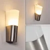 hofstein Applique murale d'extérieur Busalla LED Nickel mat, 1 lumière