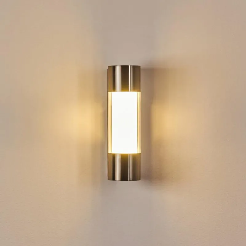 hofstein Applique murale d'extérieur Caivano LED Nickel mat, 1 lumière