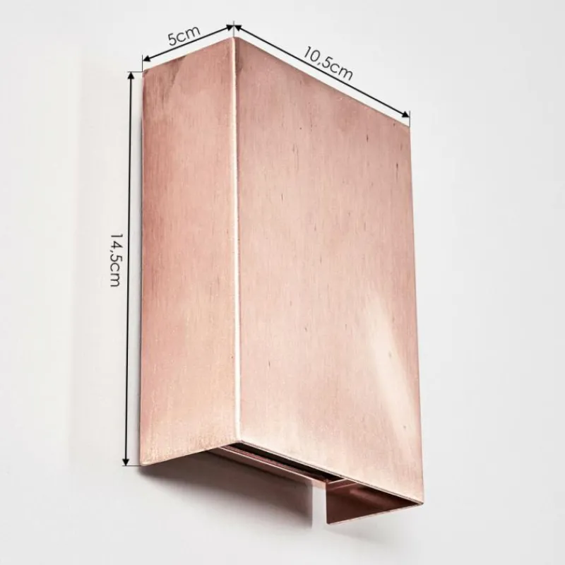 hofstein Applique murale d'extérieur Benin LED Cuivre, 1 lumière