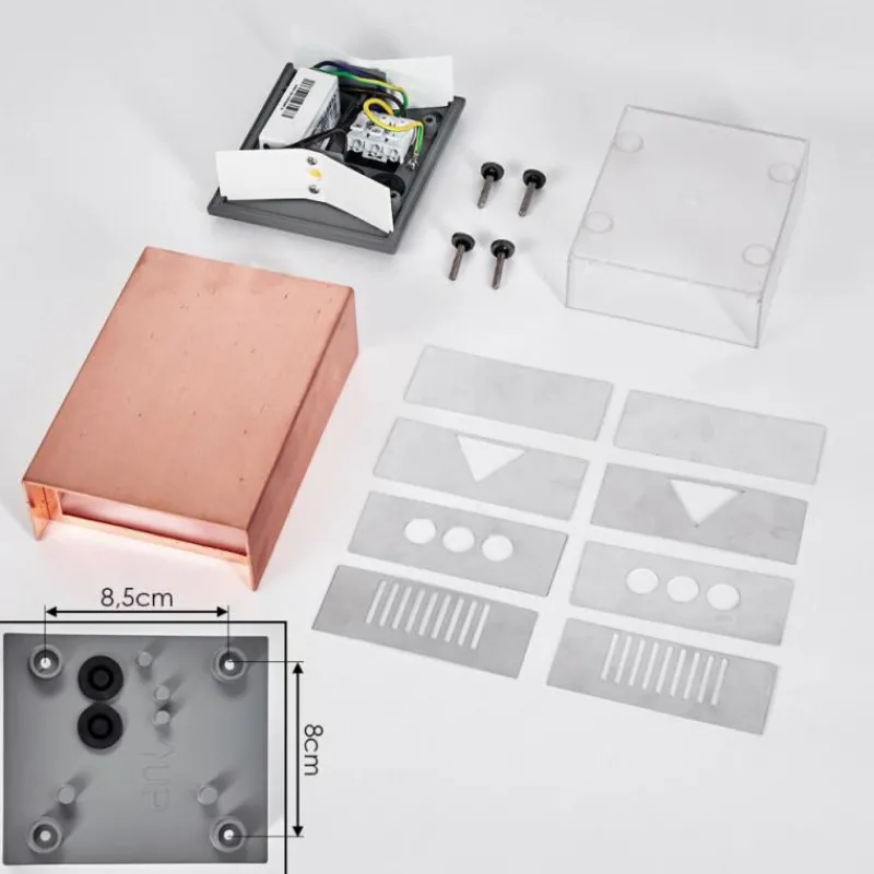 hofstein Applique murale d'extérieur Benin LED Cuivre, 1 lumière