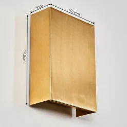 hofstein Applique murale d'extérieur Benin LED Laiton, 1 lumière