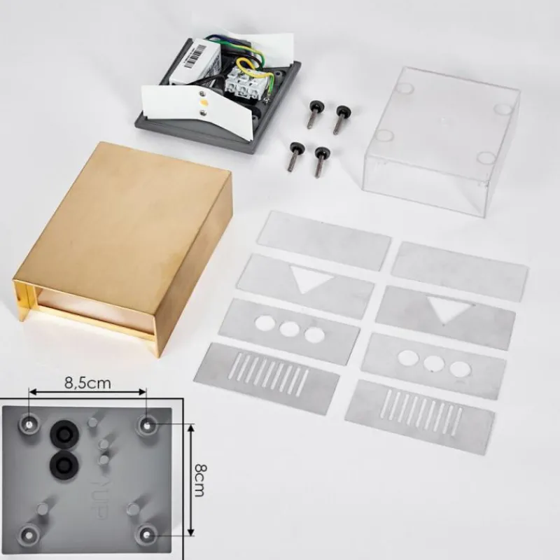 hofstein Applique murale d'extérieur Benin LED Laiton, 1 lumière