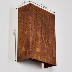 hofstein Applique murale d'extérieur Benin LED Rouille, 1 lumière