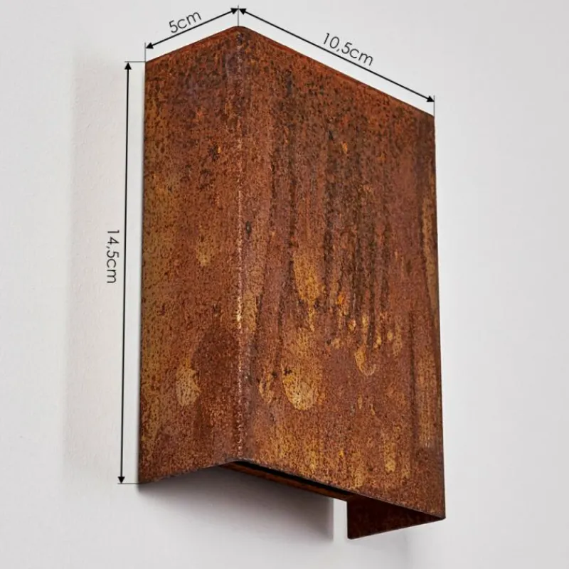 hofstein Applique murale d'extérieur Benin LED Rouille, 1 lumière