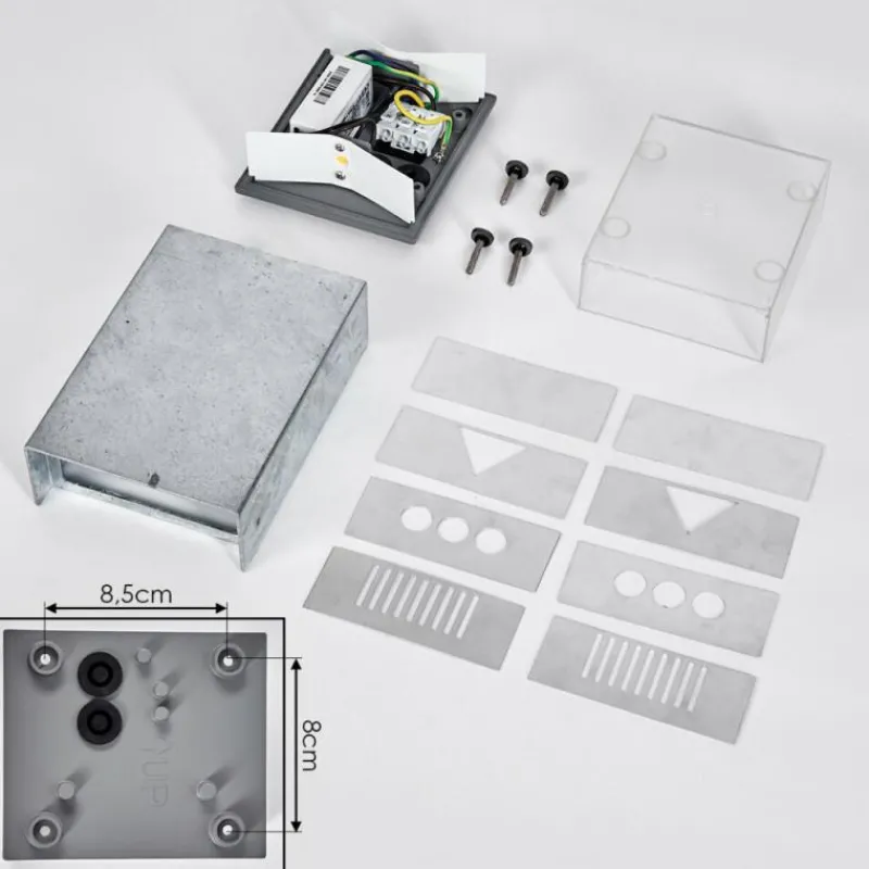 hofstein Applique murale d'extérieur Benin LED Gris, 1 lumière