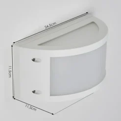 hofstein Applique murale d'extérieur Pompeano LED Blanc, 1 lumière