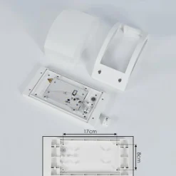 hofstein Applique murale d'extérieur Pompeano LED Blanc, 1 lumière