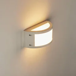hofstein Applique murale d'extérieur Pompeano LED Blanc, 1 lumière
