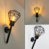 Lampes Vintages & Rétros-hofstein Applique murale d'extérieur Solda Noir, 1 lumière
