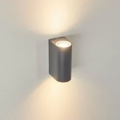 hofstein Applique murale d'extérieur Kingstown Anthracite, 2 lumières