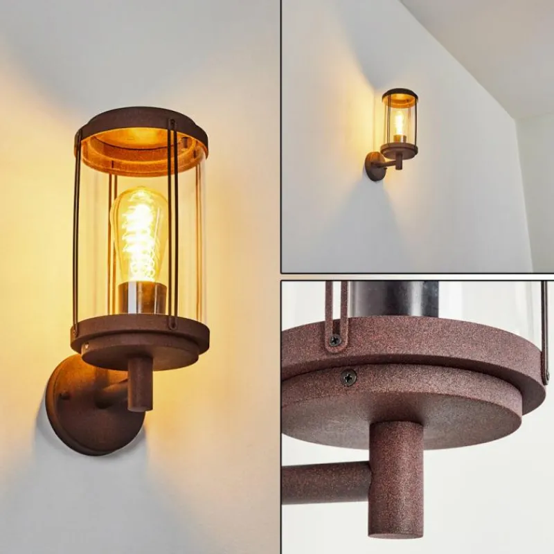 hofstein Applique murale d'extérieur Riola Rouille, 1 lumière