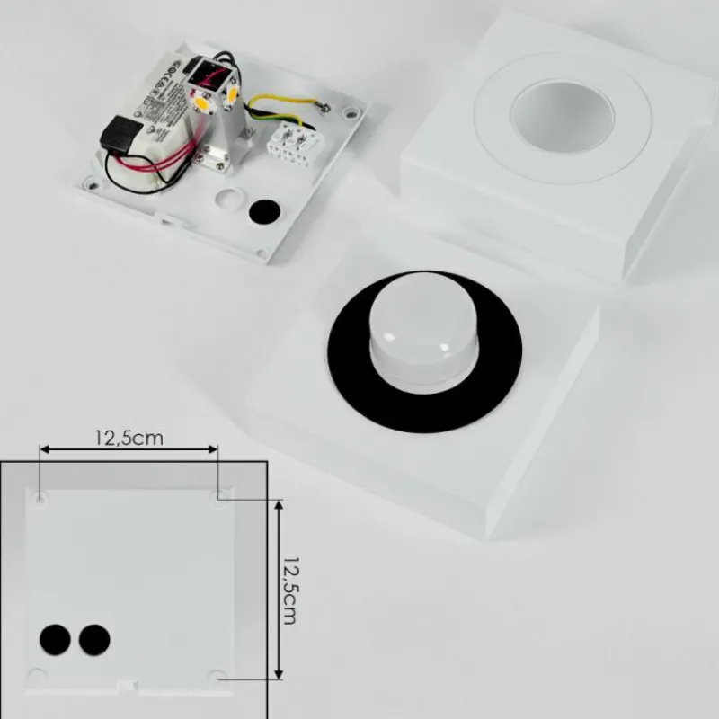 hofstein Applique murale d'extérieur Fontanile LED Blanc, 1 lumière