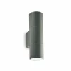Luminaires Ideallux Applique murale d'extérieur Ideallux GUN Anthracite, 2 lumières
