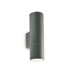 Luminaires Ideallux Applique murale d'extérieur Ideallux GUN Anthracite, 2 lumières