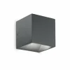 Luminaires Ideallux Applique murale d'extérieur Ideallux RUBIK LED Anthracite, 1 lumière