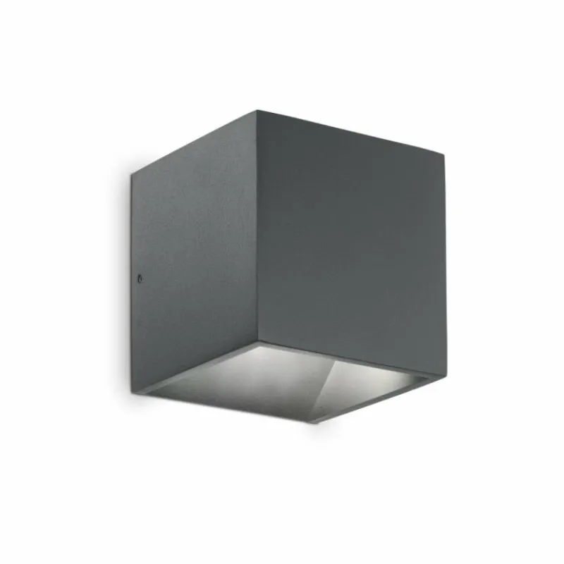 Luminaires Ideallux Applique murale d'extérieur Ideallux RUBIK LED Anthracite, 1 lumière