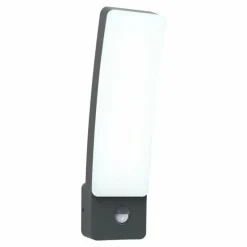 Luminaires Lutec Applique murale d'extérieur Lutec KIRA LED Anthracite, 1 lumière, Détecteur de mouvement