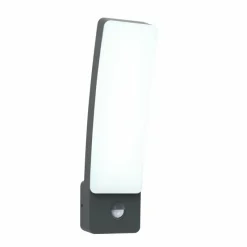 Luminaires Lutec Applique murale d'extérieur Lutec KIRA LED Anthracite, 1 lumière, Détecteur de mouvement