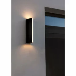 Luminaires Lutec Applique murale d'extérieur Lutec LEO LED Noir, 2 lumières
