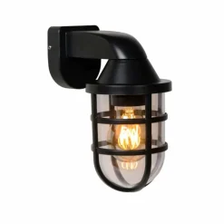 Luminaires Lucide Applique murale d'extérieur Lucide LEWIS Noir, 1 lumière