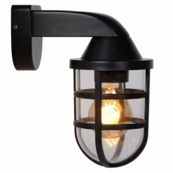 Luminaires Lucide Applique murale d'extérieur Lucide LEWIS Noir, 1 lumière