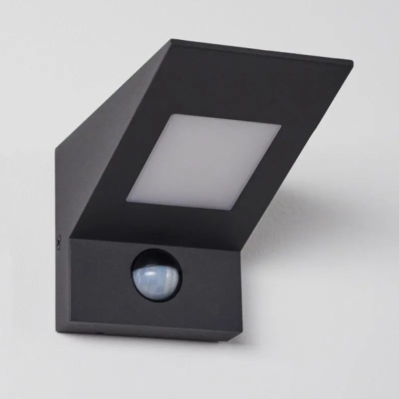 hofstein Applique murale d'extérieur Matlava LED Anthracite, Blanc, 1 lumière, Détecteur de mouvement