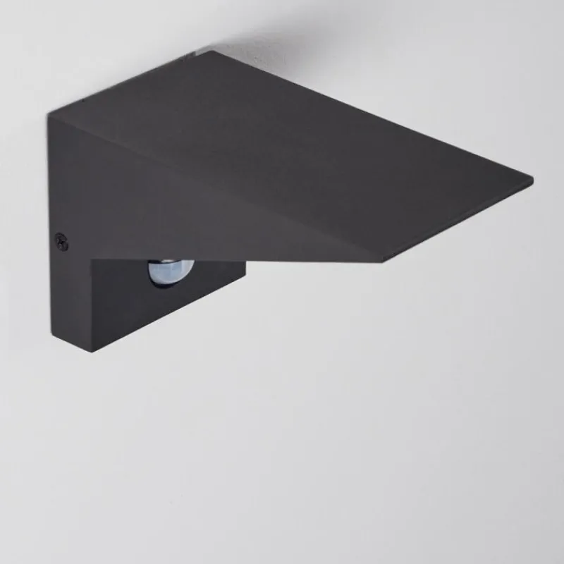 hofstein Applique murale d'extérieur Matlava LED Anthracite, Blanc, 1 lumière, Détecteur de mouvement