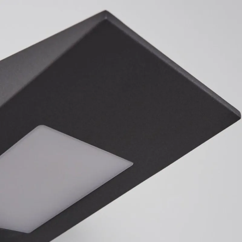 hofstein Applique murale d'extérieur Matlava LED Anthracite, Blanc, 1 lumière, Détecteur de mouvement