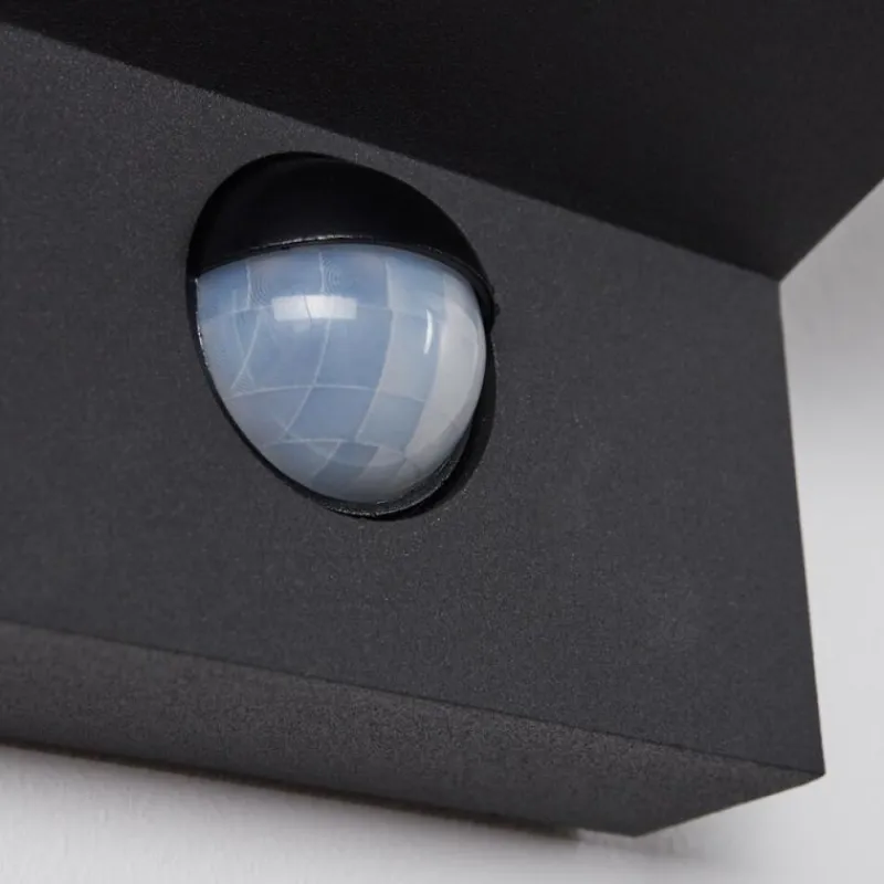 hofstein Applique murale d'extérieur Matlava LED Anthracite, Blanc, 1 lumière, Détecteur de mouvement