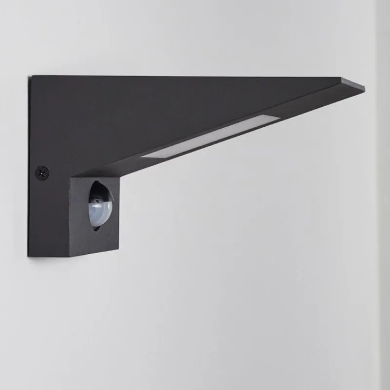 hofstein Applique murale d'extérieur Matlava LED Anthracite, Blanc, 1 lumière, Détecteur de mouvement