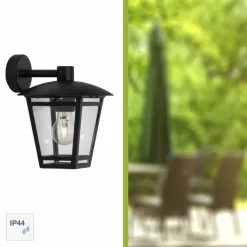 hofstein Applique murale d'extérieur Brilliant Riley Noir, 1 lumière