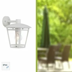 Luminaires Brilliant Applique murale d'extérieur Brilliant Riley Blanc, 1 lumière