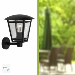 Luminaires Brilliant Applique murale d'extérieur Brilliant Riley Noir, 1 lumière