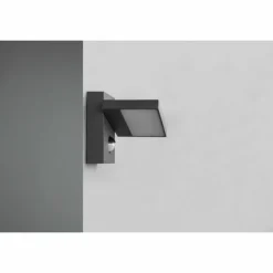 Luminaires Trio Applique murale d'extérieur Trio Horton LED Anthracite, 1 lumière, Détecteur de mouvement