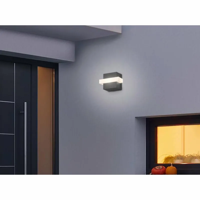 Luminaires Trio Applique murale d'extérieur Trio Mitchell LED Anthracite, 1 lumière