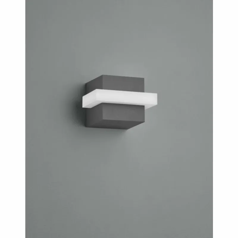 Luminaires Trio Applique murale d'extérieur Trio Mitchell LED Anthracite, 1 lumière