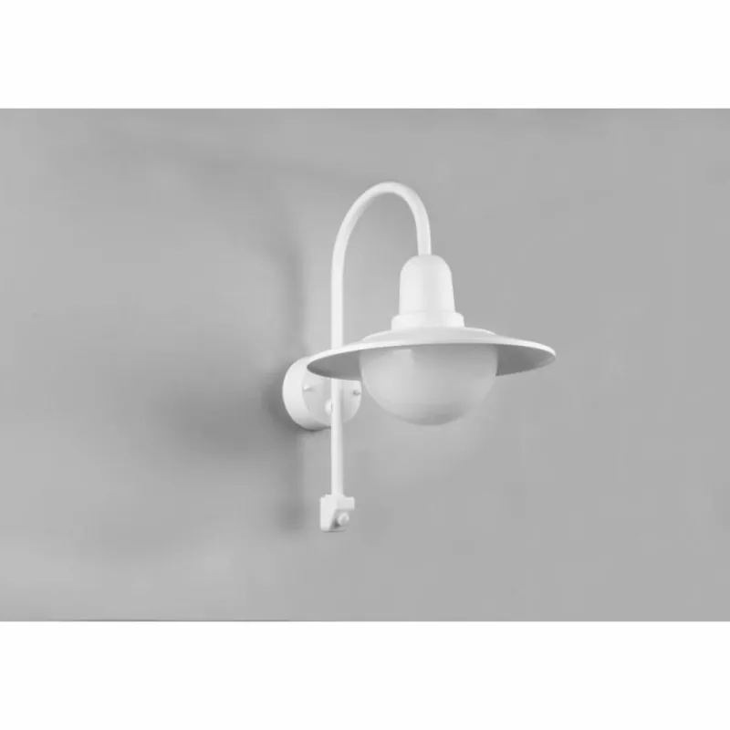 Luminaires Trio Applique murale d'extérieur Trio Norman Blanc, 1 lumière, Détecteur de mouvement