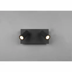 Luminaires Trio Applique murale d'extérieur Trio Tunga LED Anthracite, 2 lumières